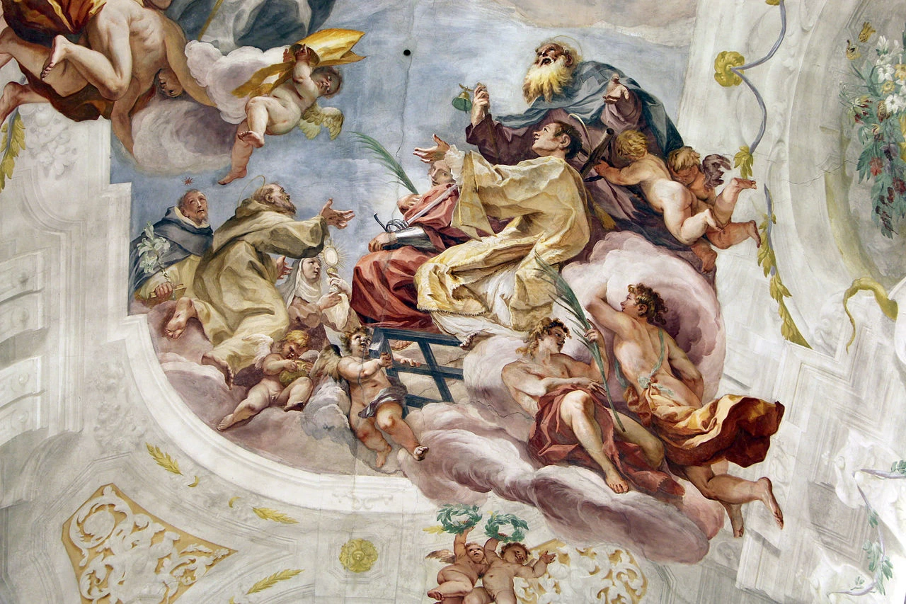 Santa Verdiana (Castelfiorentino) - la volta, dettaglio 2